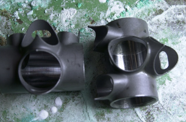 Strawberry Quality Investment Cast Fittings. These castings have been used in the Strawberry workshop for over ten years with good results. Casting is by Long Shen who also cast the LAN71 designed road and commuter wishbone castings.  B.B. Shell: 28.6x31.8x30/17, 60x62x7.5D $27.00
 To order, please contact Andy. PayPal and good check accepted.