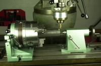 Indexing Super Spacer.  Dial in graduations. Milling flats on head tube milling handles, bottom bracket tapping handles, etc.