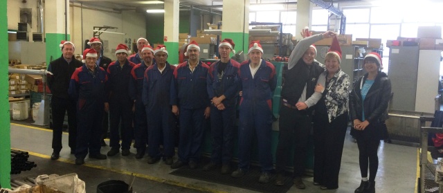 2015 Reynolds Technology Christmas photo taken at the Reynolds factory in Birmingham, England.