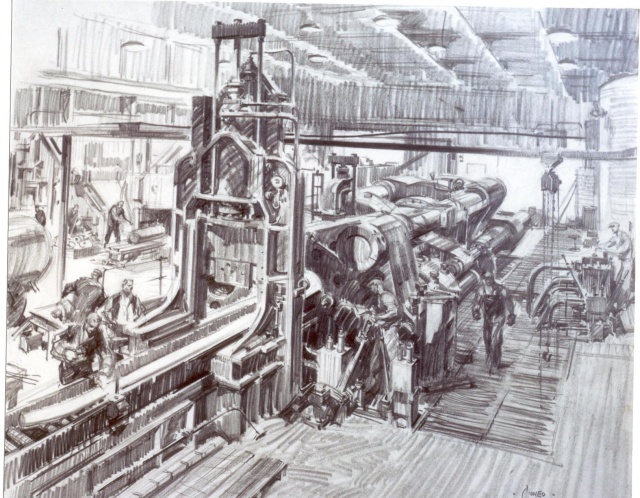 SKETCH-FACTORY OPERATION-1944
