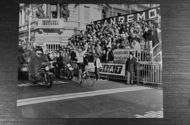 Hennie Kuiper at age 36 winning Milan-San Remo.  Not sure how I came by this photo but it is cool.