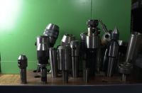 Various tool holders for use on the Clausing lathe including drilling, taping, reaming, etc.