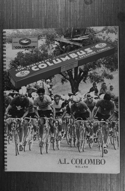Columbus catalogue.  Not sure of the date.  Picked it up at the Milan Cycle Show probably in the late 1970's?  Can you spot Eddy?