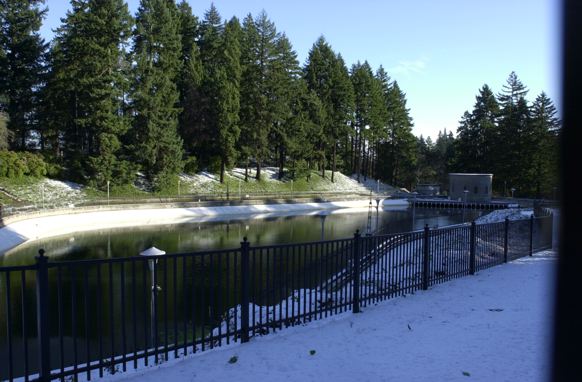 Washington Park Reservoir no. 4, December, 2008.  View to the south.