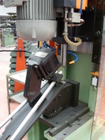 Seatstay mitreing using Marchetti's combined tube mitre machine ML 102/M with clamping fixture ML 314.